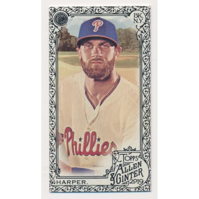 2019 Topps Allen and Ginter Mini Black Border #280 Bryce Harper