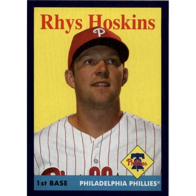 2019 Topps Archives Purple #6 Rhys Hoskins