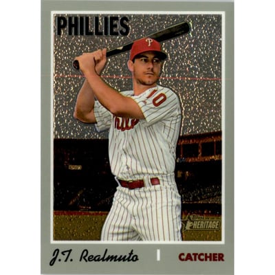 2019 Topps Heritage Chrome #THC535 J.T. Realmuto