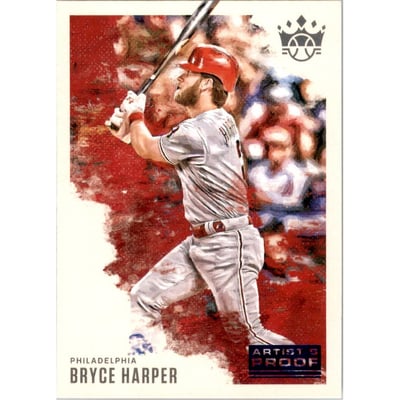 2020 Diamond Kings Artist Proof Blue #66 Bryce Harper