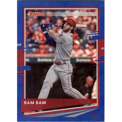 2020 Donruss Holo Blue Variations #193 Bryce Harper