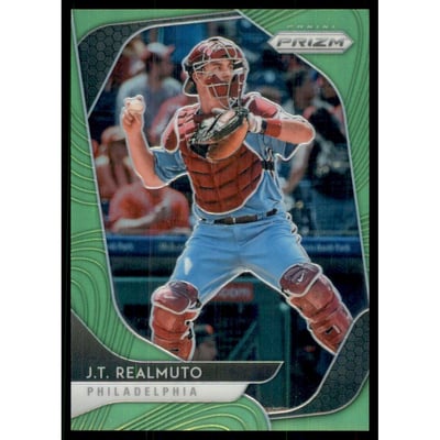 2020 Panini Prizm Prizms Lime Green #172 J.T. Realmuto
