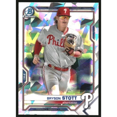 2021 Bowman Chrome Prospects Atomic Refractors #BCP17 Bryson Stott