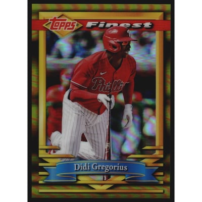2021 Finest Flashbacks Gold Refractors #197 Didi Gregorius