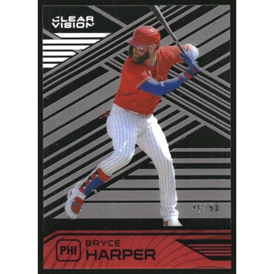 2021 Panini Clear Vision Blue #3 Bryce Harper