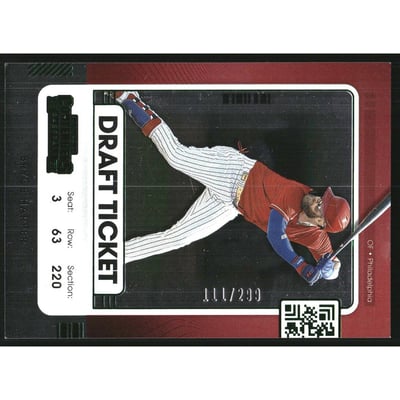 2021 Panini Contenders Draft Ticket Green #99 Bryce Harper
