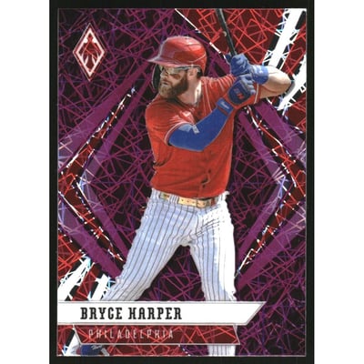 2021 Panini Phoenix Purple Velocity #10 Bryce Harper