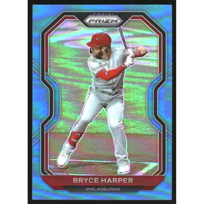 2021 Panini Prizm Prizms Carolina Blue #187 Bryce Harper