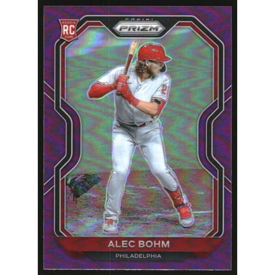 2021 Panini Prizm Prizms Purple #140 Alec Bohm