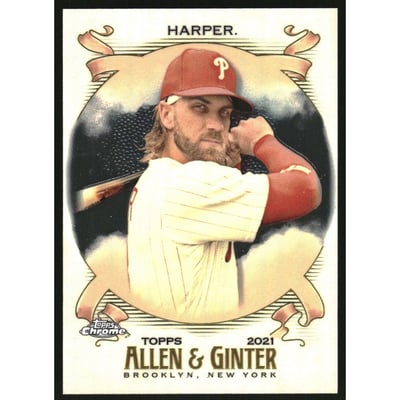 2021 Topps Allen and Ginter Chrome #44 Bryce Harper