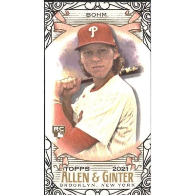 2021 Topps Allen and Ginter Mini Black Border #100 Alec Bohm