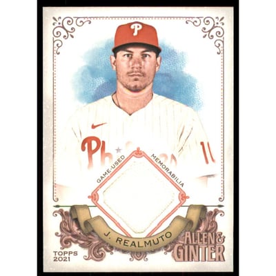 2021 Topps Allen and Ginter Relics #AGAJTR J.T. Realmuto