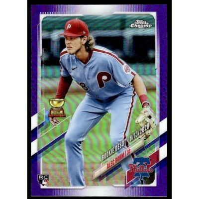2021 Topps Chrome Update Purple Refractors #USC17 Alec Bohm RD