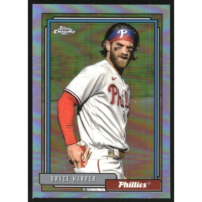 2021 Topps Update '92 Topps Redux Chrome #TC9235 Bryce Harper