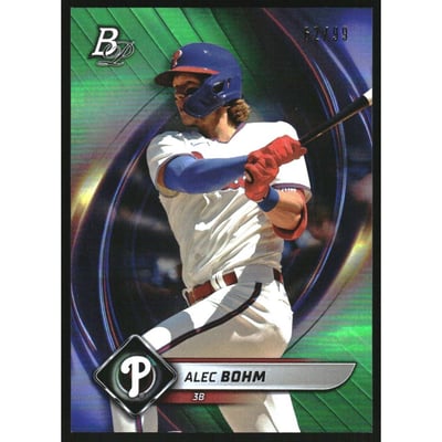 2022 Bowman Platinum Green #36 Alec Bohm