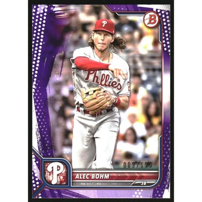 2022 Bowman Purple Pattern #31 Alec Bohm