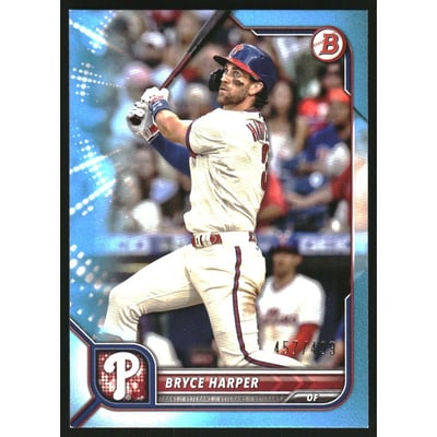 2022 Bowman Sky Blue #16 Bryce Harper