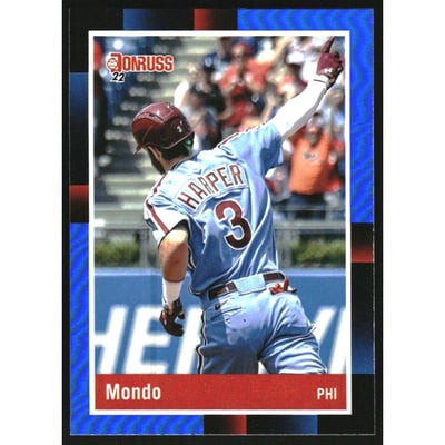 2022 Donruss Holo Blue #251 Bryce Harper RETRO