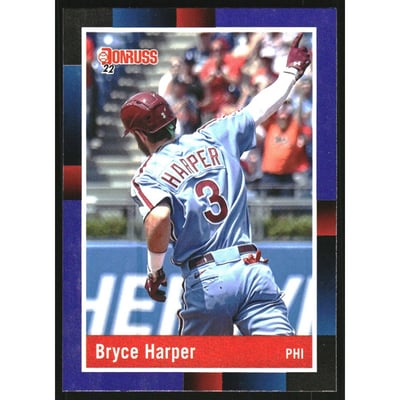 2022 Donruss Holo Purple #251 Bryce Harper RETRO