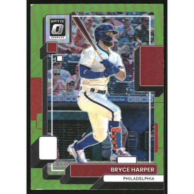2022 Donruss Optic Lime Green #200 Bryce Harper