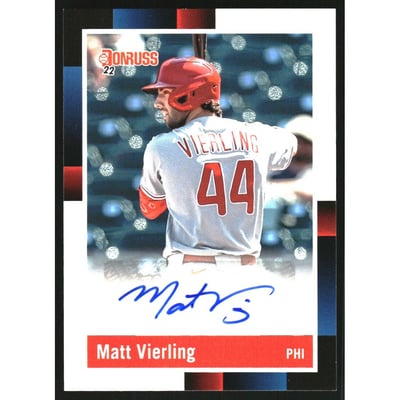 2022 Donruss Retro '88 Signatures #32 Matt Vierling