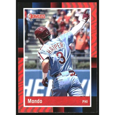 2022 Donruss Variations Holo Red #251 Bryce Harper RETRO