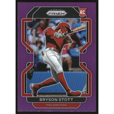 2022 Panini Prizm Prizms Purple #63 Bryson Stott