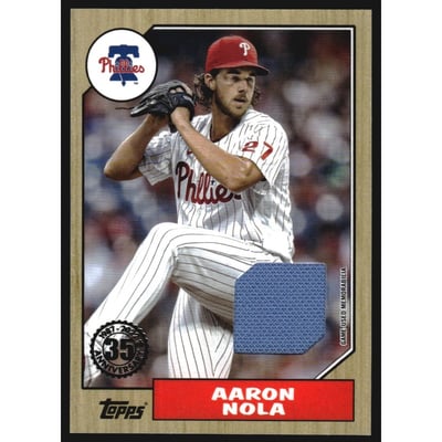 2022 Topps '87 Topps Relics #87BRAN Aaron Nola S2
