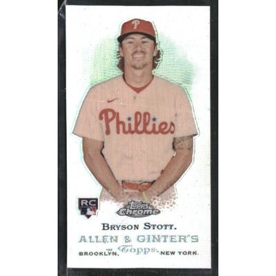 2022 Topps Allen and Ginter Chrome Mini Rookie Design Variations #RDV18 Bryson Stott