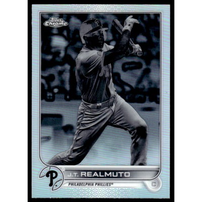 2022 Topps Chrome Negative Refractors #13 J.T. Realmuto