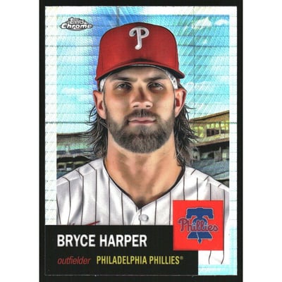 2022 Topps Chrome Platinum Anniversary Prism Refractors #400 Bryce Harper