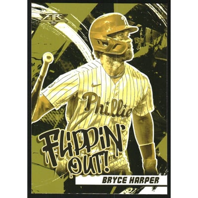 2022 Topps Fire Flippin' Out Gold Minted #FO6 Bryce Harper