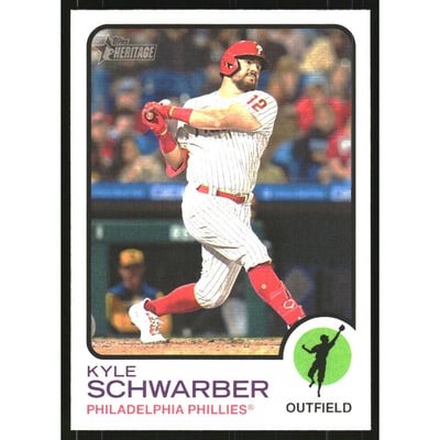 2022 Topps Heritage #722 Kyle Schwarber SP
