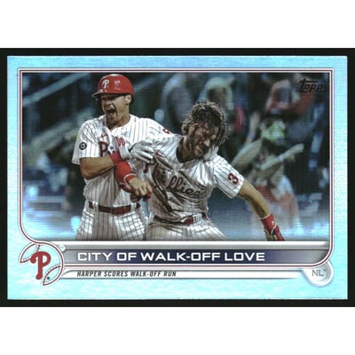 2022 Topps Rainbow Foil #321 City of Walk-Off Love/Bryce Harper