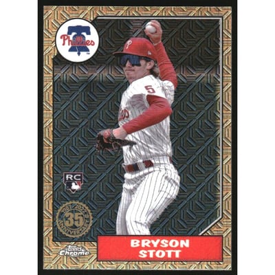 2022 Topps Update '87 Topps Silver Pack Chrome #T87C38 Bryson Stott