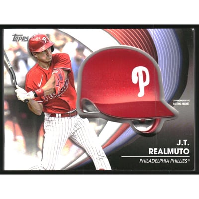 2022 Topps Update Commemorative Batting Helmet #BHJTR J.T. Realmuto
