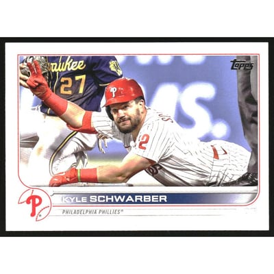 2022 Topps Update Photo Variations #US88 Kyle Schwarber/sliding