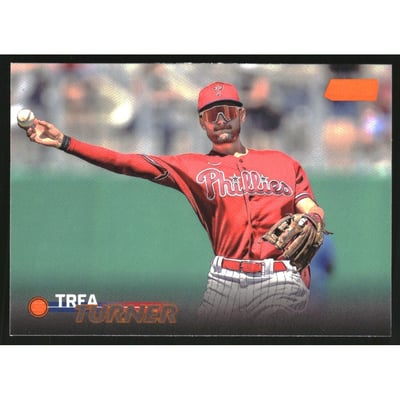 2023 Stadium Club Orange Foil #134 Trea Turner