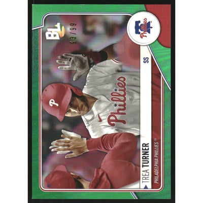 2023 Topps Big League Wrapper Redemption Green Foil #WR19 Trea Turner
