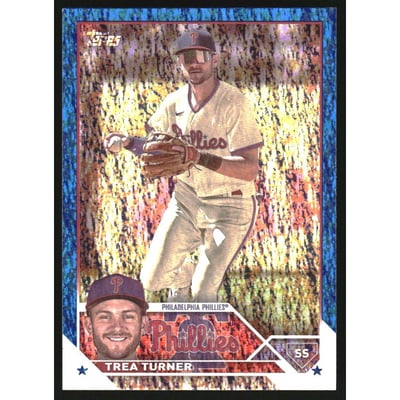 2023 Topps Blue Foil #475 Trea Turner