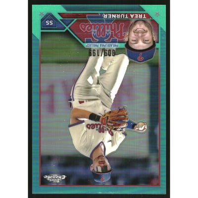 2023 Topps Chrome Aqua Refractors #103 Trea Turner