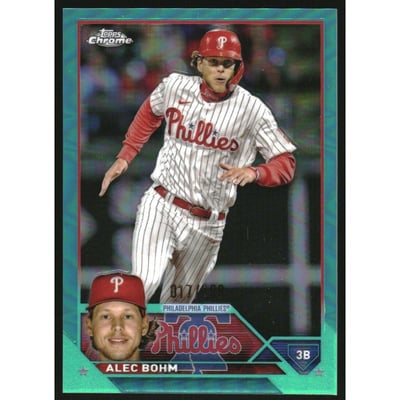 2023 Topps Chrome Aqua Refractors #105 Alec Bohm