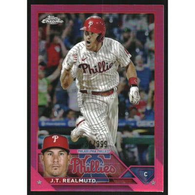 2023 Topps Chrome Magenta Refractors #30 J.T. Realmuto