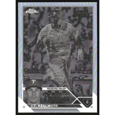 2023 Topps Chrome Negative Refractors #30 J.T. Realmuto