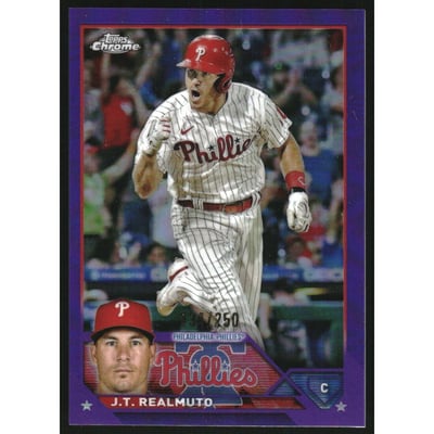 2023 Topps Chrome Purple Refractors #30 J.T. Realmuto