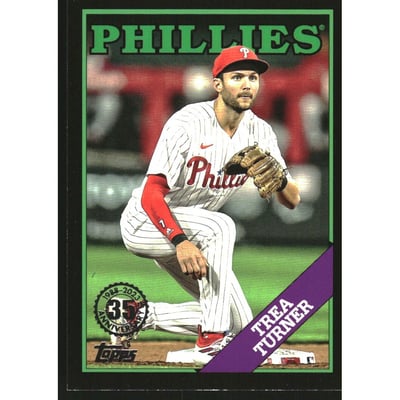 2023 Topps Update '88 Topps Baseball Black #88US1 Trea Turner