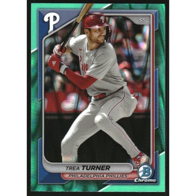 2024 Bowman Chrome Aqua RayWave Refractors #21 Trea Turner