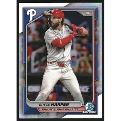 2024 Bowman Chrome Refractors #40 Bryce Harper