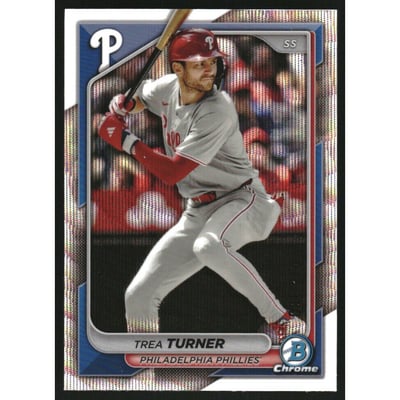 2024 Bowman Chrome Wave Refractors #21 Trea Turner