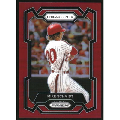 2024 Panini Prizm Prizms Red #73 Mike Schmidt